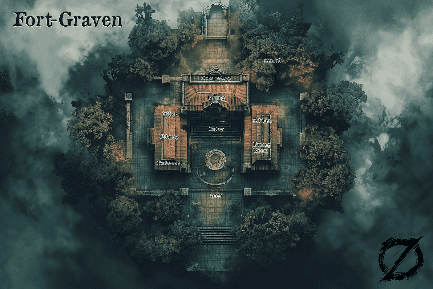 Fort-Graven in English is here